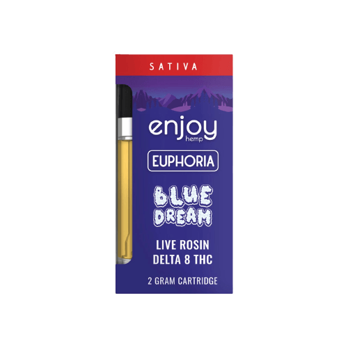 Enjoy Hemp Live Rosin Delta 8 THC 2 Gram Cartridge for Euphoria – BlueDream